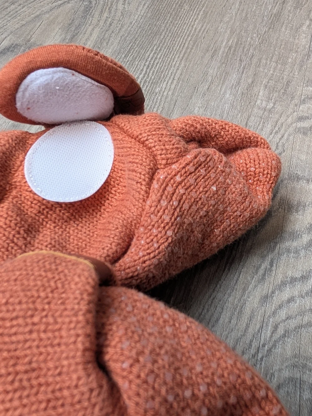 Goumi Kids Rust Terracotta Knit Baby‎ Booties Organic Cotton 12-18 Months